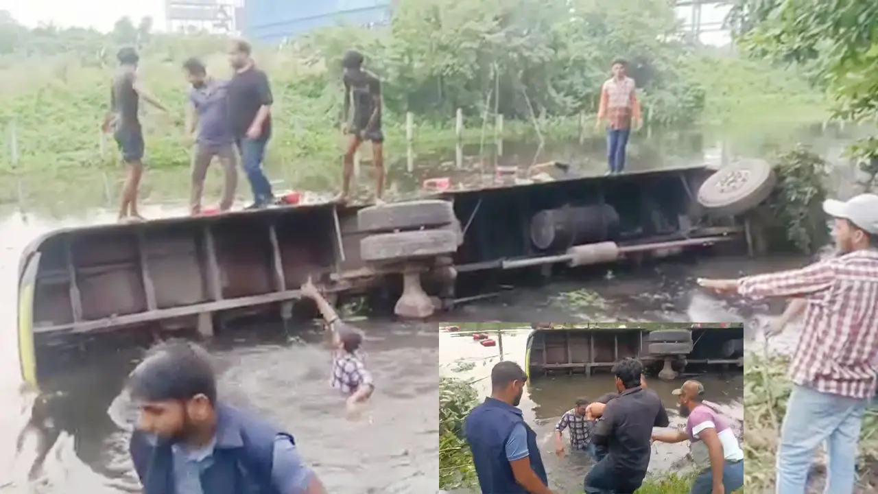 ঢাকা-চট্টগ্রাম মহাসড়কে বাস খাদে, নারী ও শিশুসহ আহত ১০