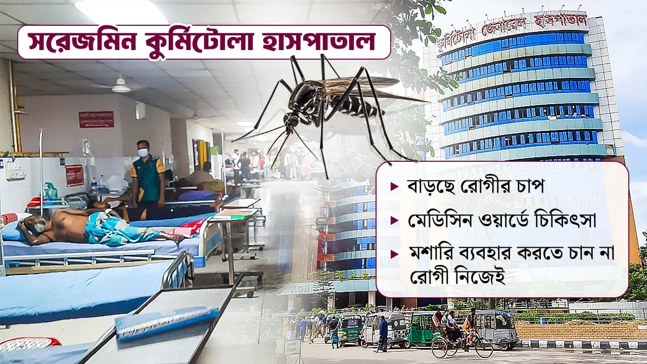 প্রতিদিনই বাড়ছে রোগী, মশারি থাকলেও ব্যবহার করেন না রোগী!