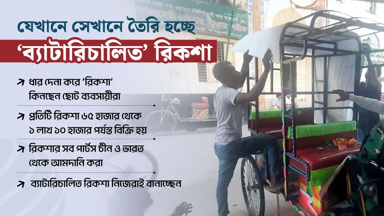 অলিগলিতে তৈরি হচ্ছে অটোরিকশা, দেখার কেউ নেই