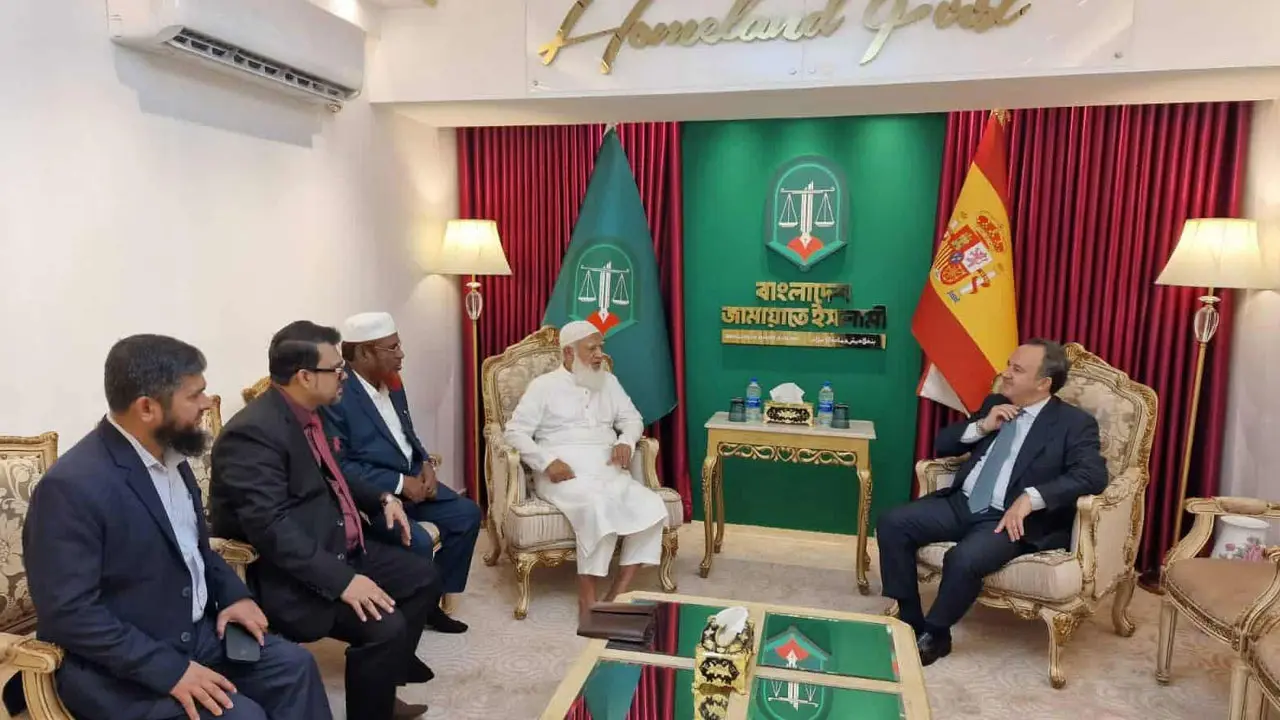 জামায়াত আমিরের সঙ্গে স্পেনিশ রাষ্ট্রদূতের সৌজন্য সাক্ষাৎ