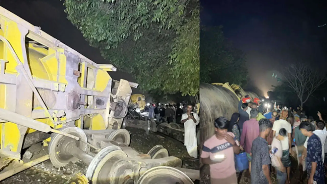 হবিগঞ্জে তেলবাহী ট্রেন লাইনচ্যুত; উদ্ধার তৎপরতা চালাচ্ছে বিজিবি