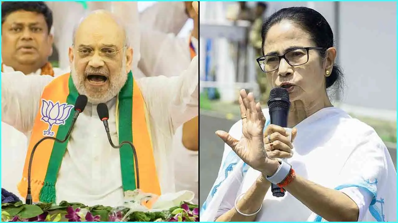 পশ্চিমবঙ্গে ২য় দফা ভোটের আগে মমতা-অমিত শাহের তীব্র বাগযুদ্ধ