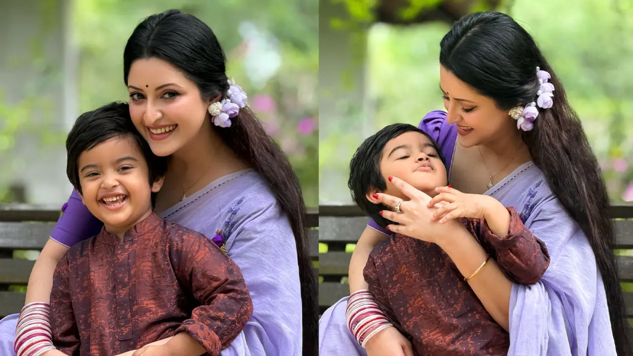 পরীমণির কোলজুড়ে হাসিখুশি পূণ্য