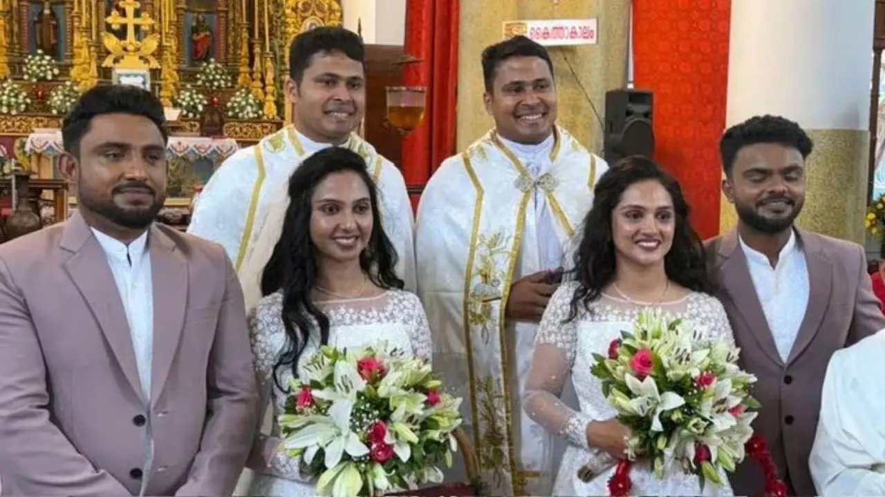 যমজ ভাইয়ের সঙ্গে যমজ বোনের বিয়ে, পুরোহিতও যমজ