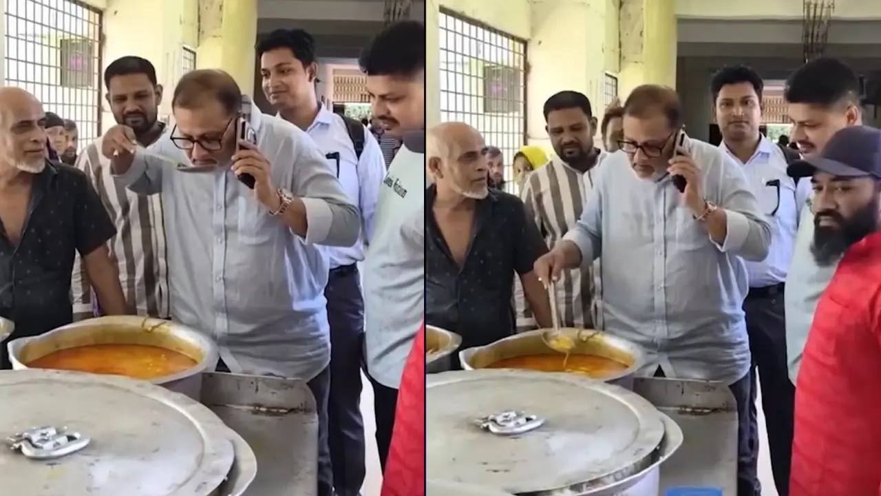 হাসপাতালে রোগীদের খাবারের গন্ধ শুঁকে বিতর্কে বিএনপি নেতা