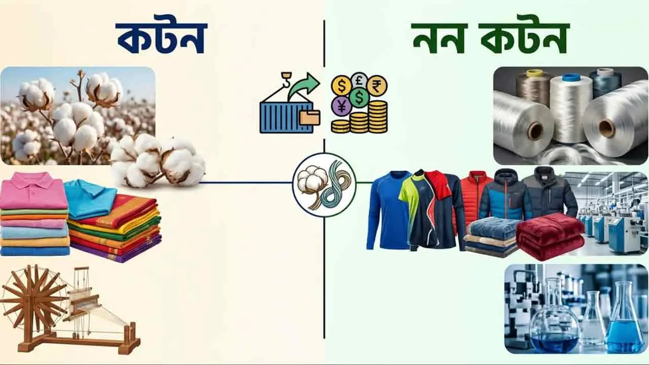 সুতায় আটকে বাংলাদেশ, নন-কটনে এগিয়ে বিশ্ব