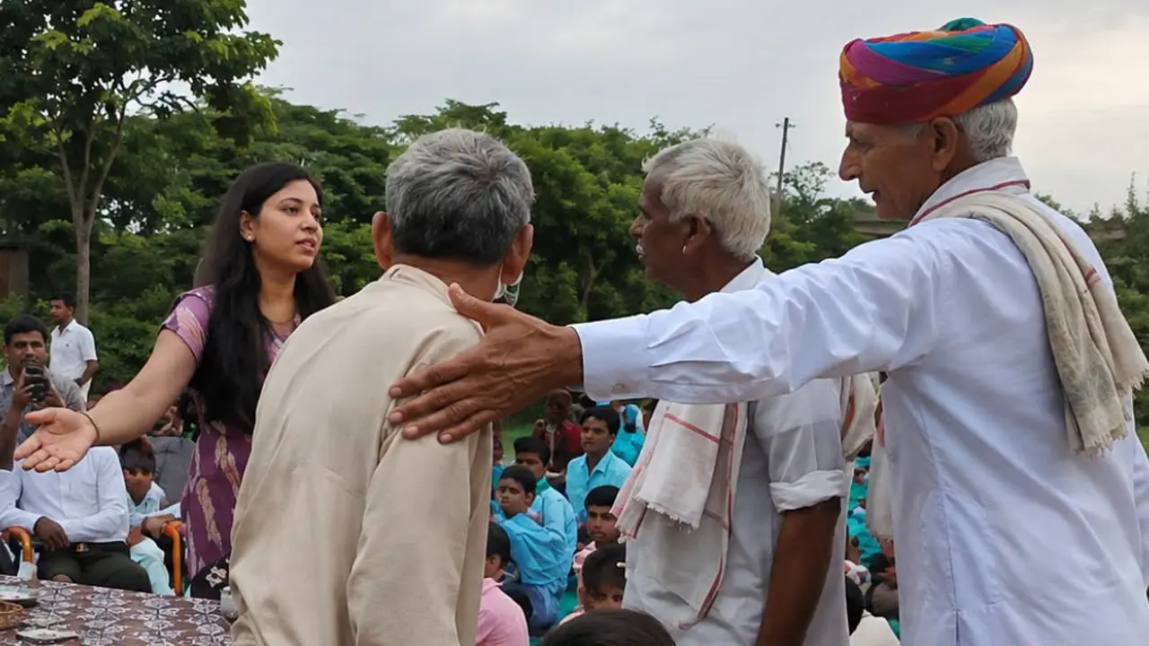 দলিত সম্প্রদায়ের হওয়ায় চেয়ার থেকে উঠিয়ে দুই ব্যক্তিকে বসানো হলো নিচে