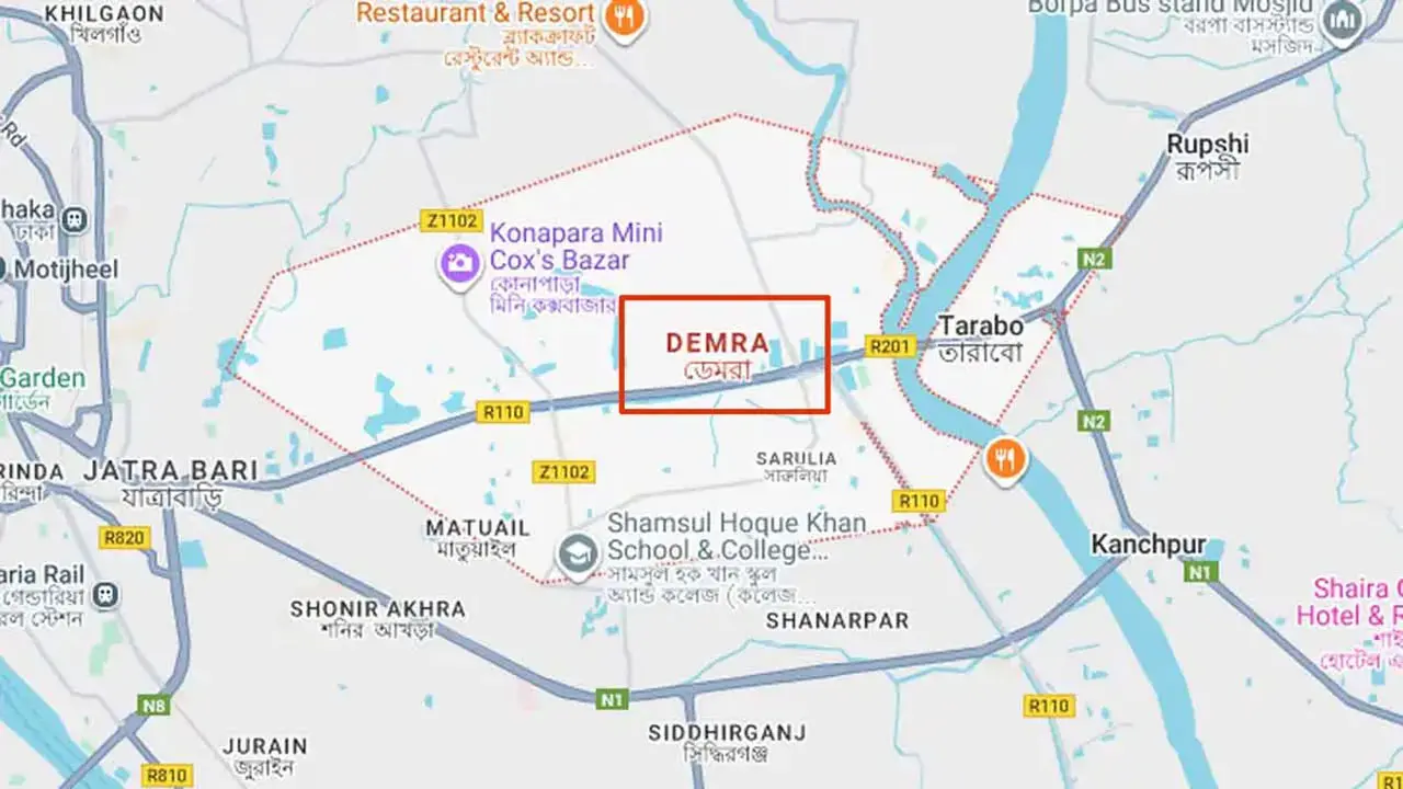 ডেমরায় মিক্সার ট্রাক থেকে পড়ে হেলপারের মৃত্যু