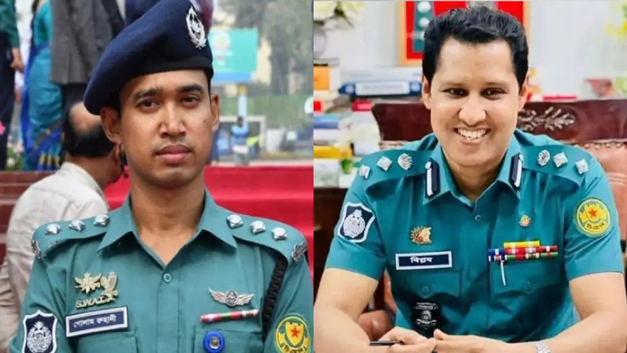চাকরি গেল গোলাম রাব্বানীর ভাই রুহানী-বিপ্লব কুমারসহ ৬ পুলিশ কর্মকর্তার