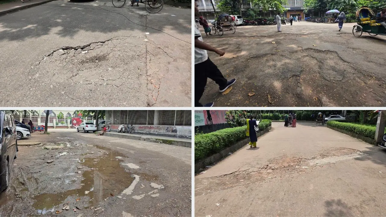 ঢাবিতে ডাকসুর উদ্যোগে যাত্রীছাউনি ও সড়ক সংস্কার