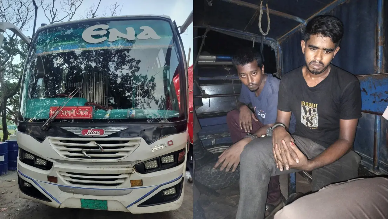 ৯৯৯-এ ফোন, মহাখালী থেকে চুরি হওয়া বাস উদ্ধার মিরপুর বেড়িবাঁধে