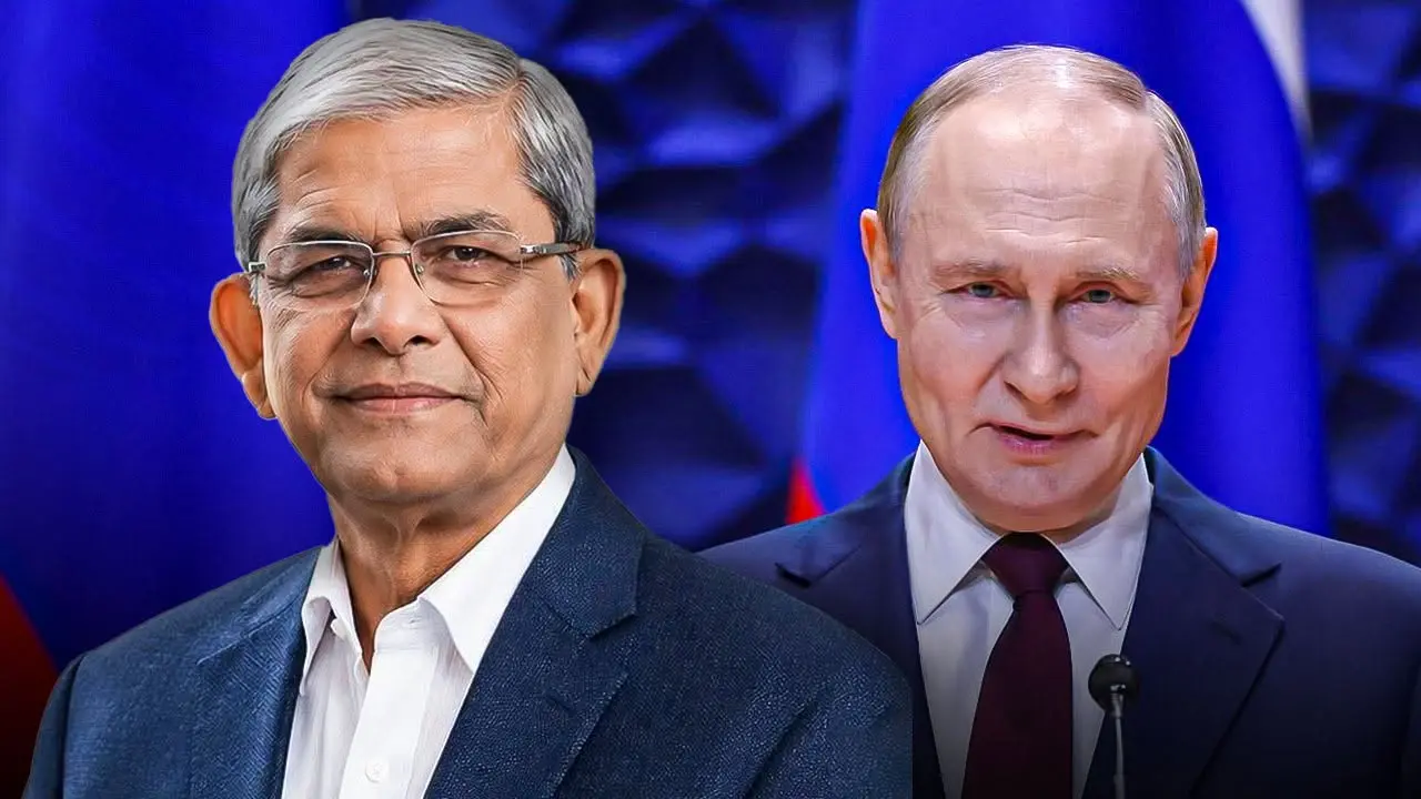 রাষ্ট্রপতি মির্জা ফখরুল ইসলামকে অভিনন্দন জানিয়েছেন পুতিন