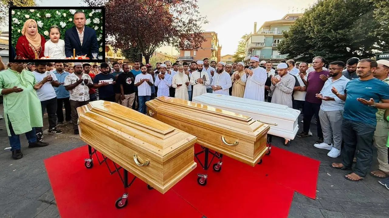 রোমে নির্মম মৃত্যু, কফিনে দেশে ফিরছে একই পরিবারের ৩ জন
