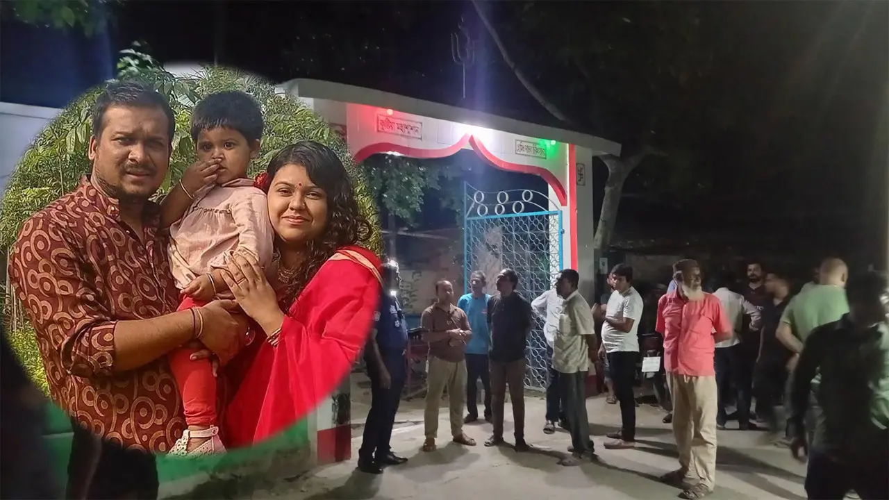 শশ্মানে দেবাশীষ ও ছেলেকে সমাহিত, ভোরে মুসলিম রীতিতে স্ত্রী-শশুরের দাফন