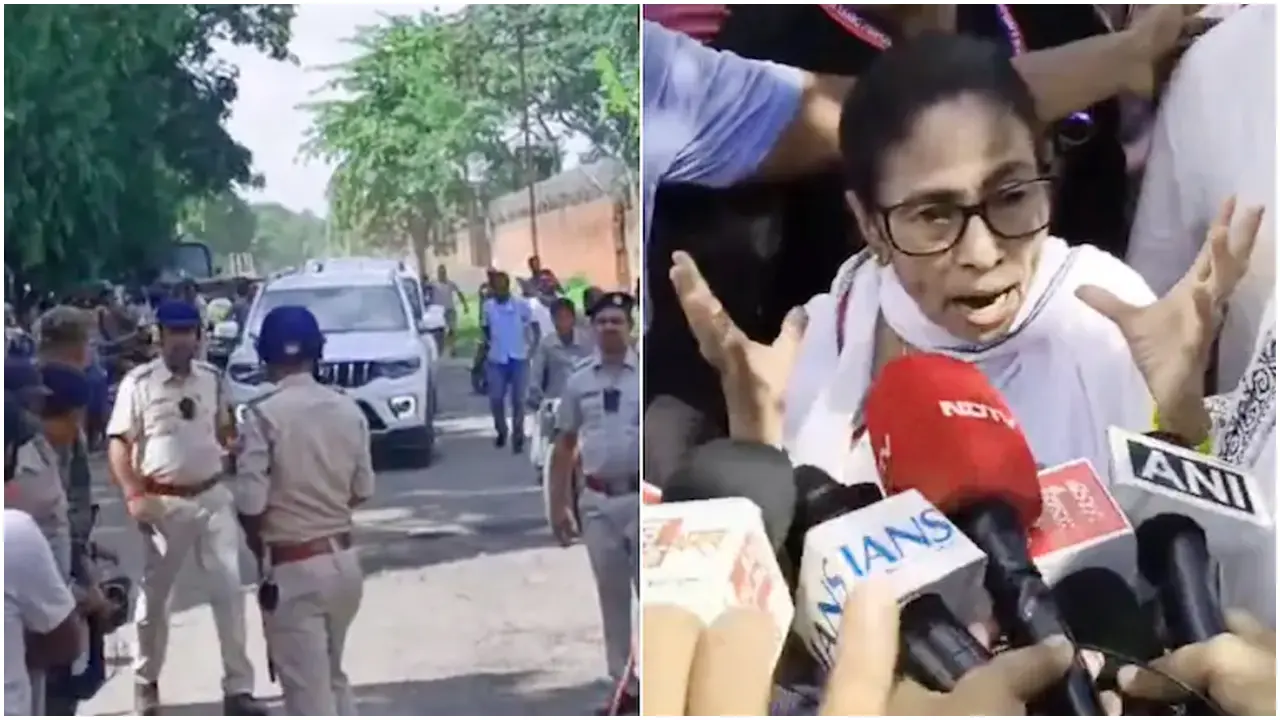 কলকাতায় মমতার ওপর হামলা, অল্পের জন্য প্রাণে রক্ষা