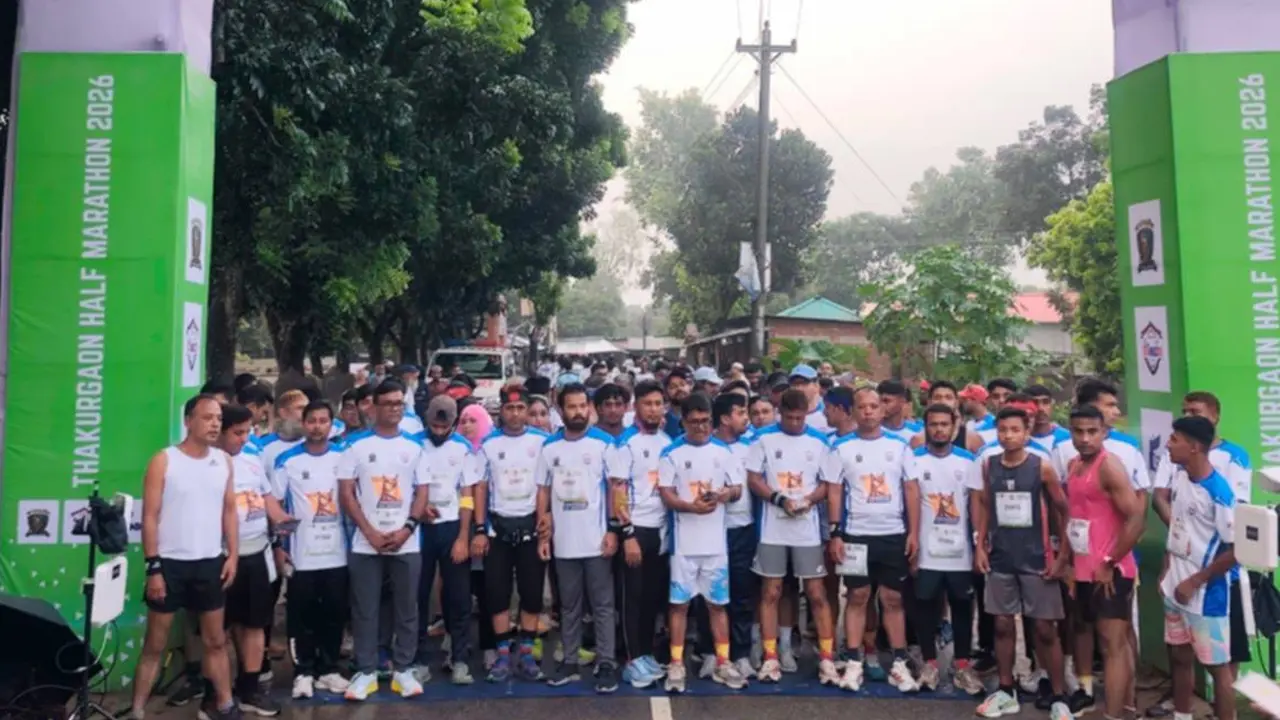 ঠাকুরগাঁওয়ে রাষ্ট্রপতিকে উৎসর্গ করে হাফ ম্যারাথন প্রতিযোগিতা