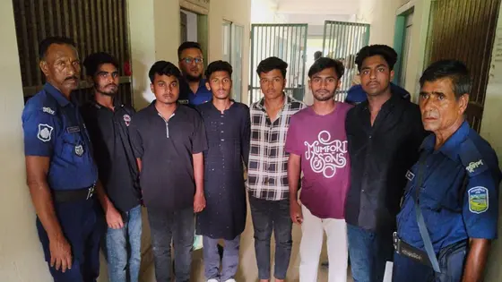 নান্দাইলে নাশকতার পরিকল্পনার অভিযোগে ৬ তরুণ গ্রেপ্তার