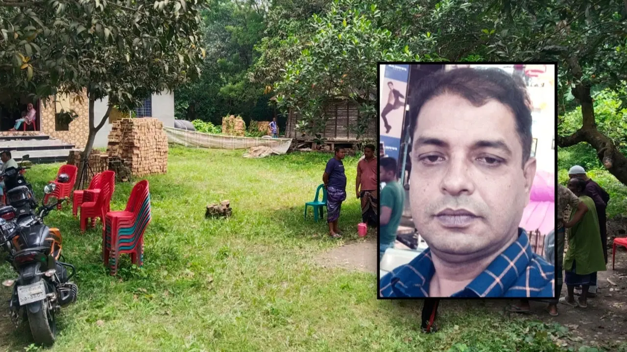 বাড়ির আঙিনায় কাঁঠাল গাছের নিচে চিরনিদ্রায় শায়িত হলেন পরোপকারী সাজু