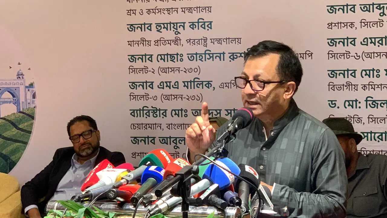 ‘সিলেটের উন্নয়নে ৯৩০০ কোটি টাকার দুই প্রকল্প অনুমোদনের অপেক্ষায়’