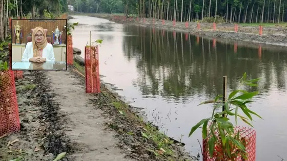 চাঁদপুরে খাল খনন শেষে ২০ লাখ টাকা ফেরত দিলেন ইউএনও