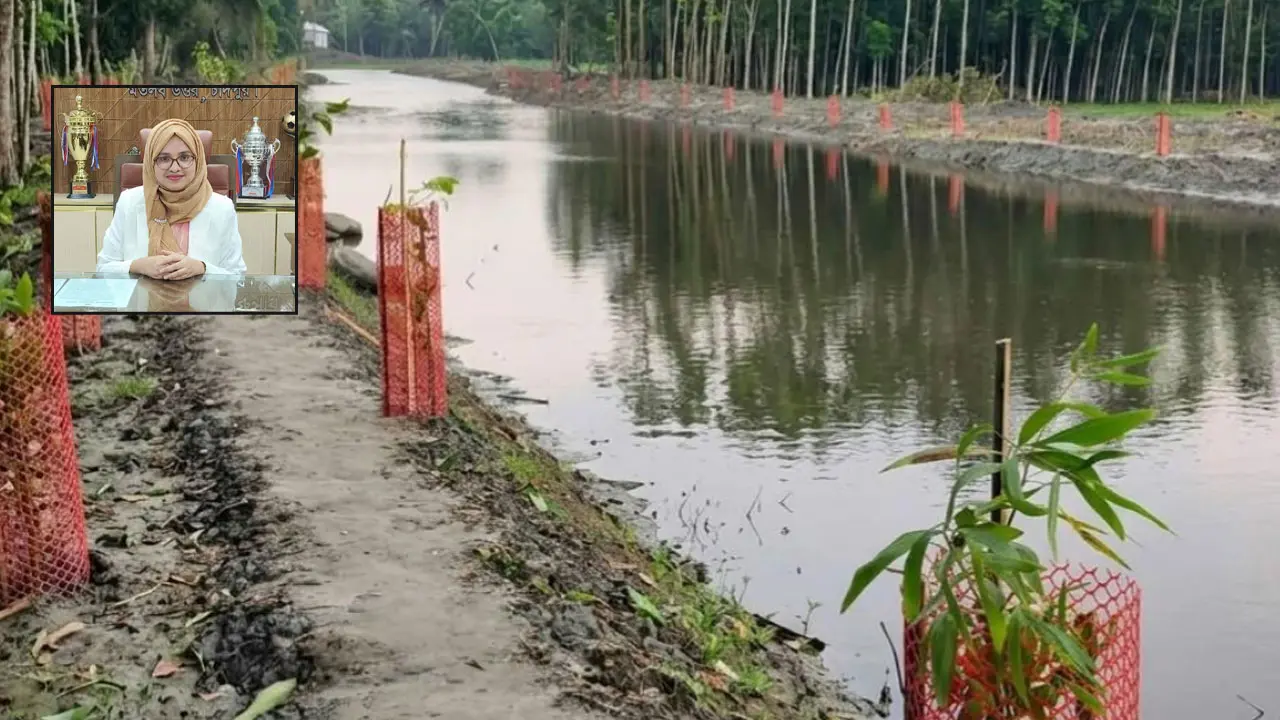 চাঁদপুরে খাল খনন শেষে ২০ লাখ টাকা ফেরত দিলেন ইউএনও