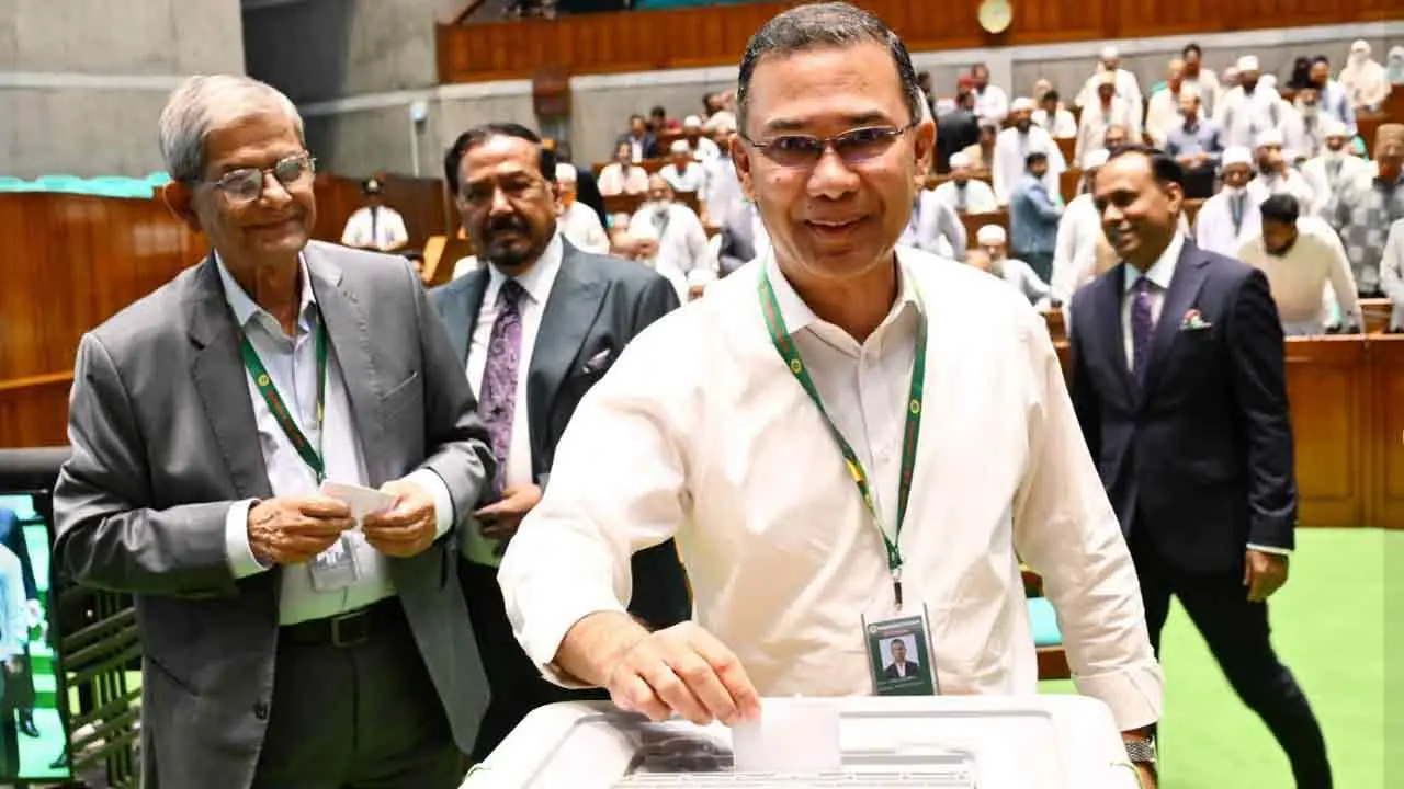 রাষ্ট্রপতি নির্বাচনে ভোট দিলেন প্রধানমন্ত্রী, স্পিকার ও বিরোধীদলীয় নেতা