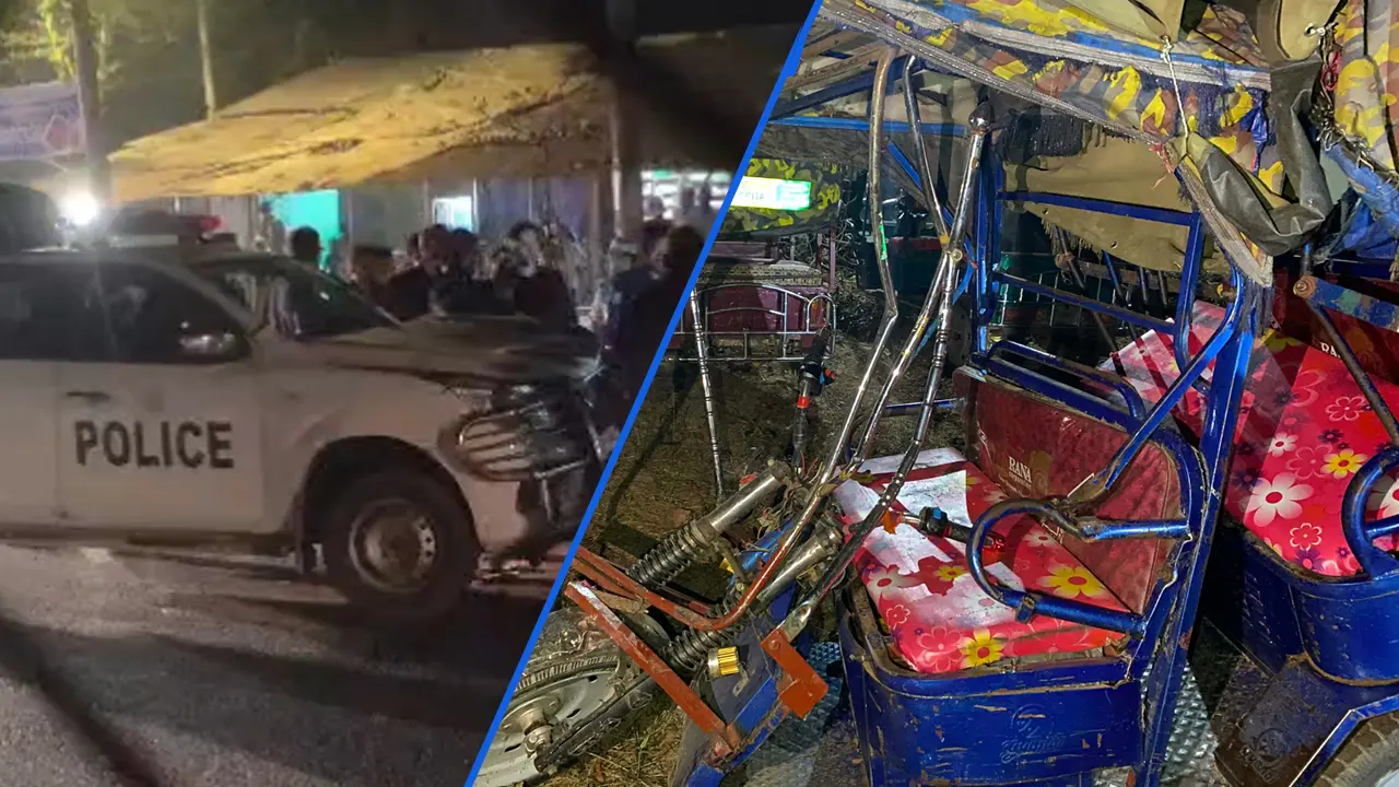 রোহিঙ্গা ক্যাম্প থেকে ফেরার পথে দুর্ঘটনার কবলে ওজিলের গাড়িবহর