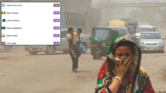ঢাকার বাতাস আজ ‘খুব অস্বাস্থ্যকর’, দূষণের শীর্ষে তেলআবিব