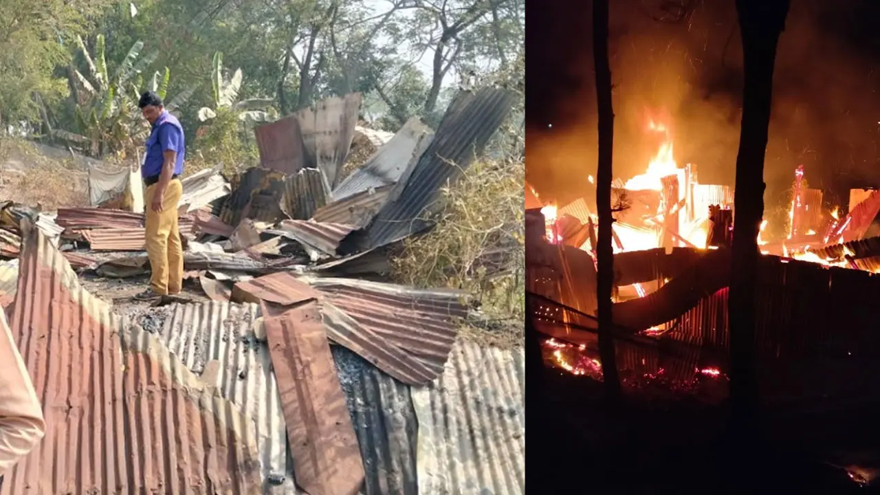 হাতিয়ায় মধ্যরাতে ছাত্রদল নেতার বাড়িতে অগ্নিসংযোগ