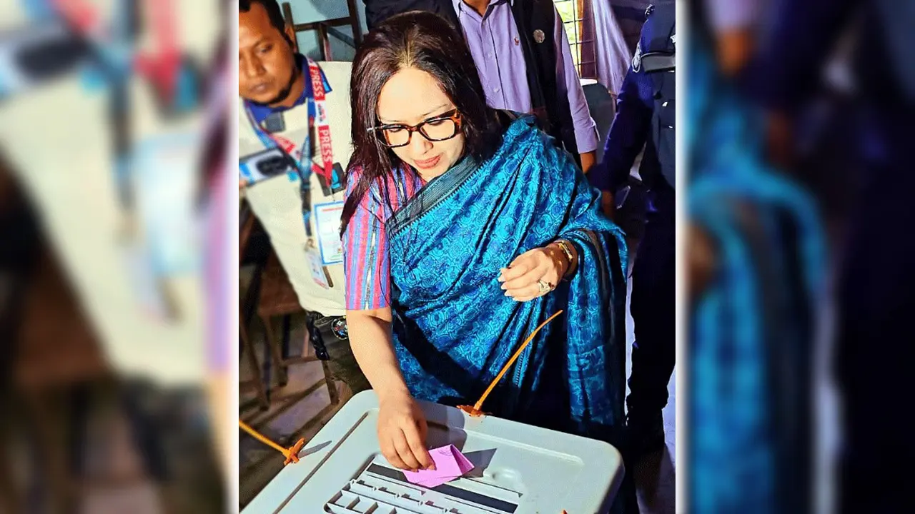 ব্রাহ্মণবাড়িয়া-২ আসনে ১২ কেন্দ্রের ভোটে রুমিন ফারহানা এগিয়ে
