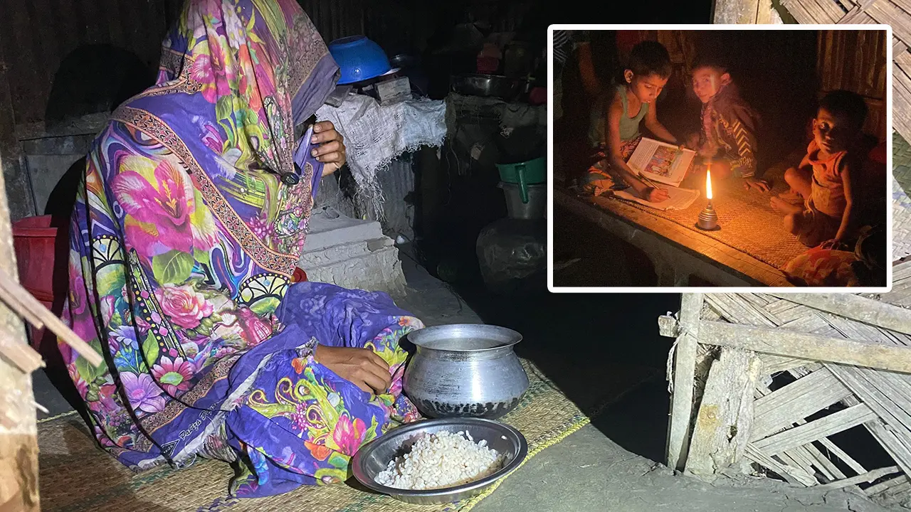 পচা ভাত খেয়েই সেহরি-ইফতার, তিন সন্তান নিয়ে দিশেহারা বিধবা আয়েশা