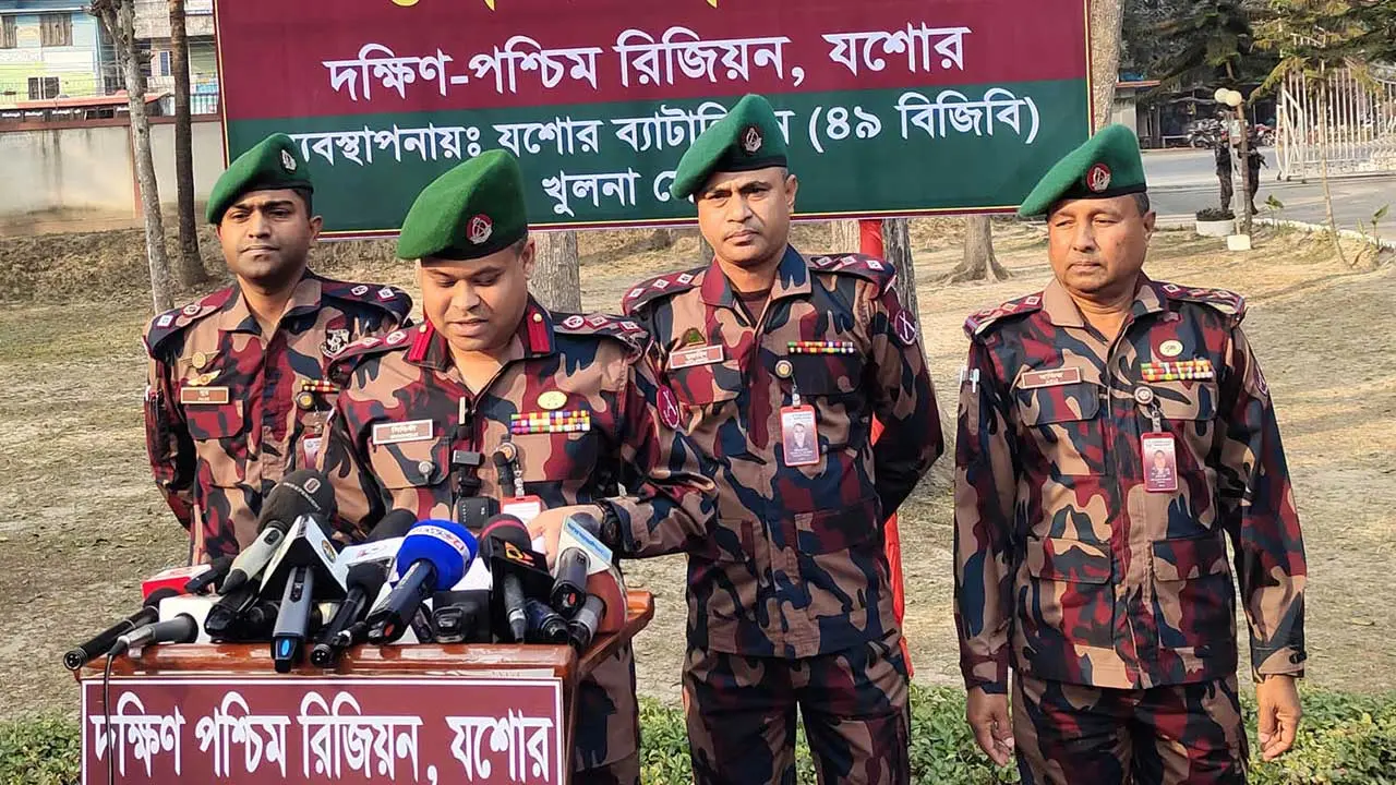 যশোরসহ তিন জেলায় মাঠে থাকবে ২৯ প্লাটুন বিজিবি