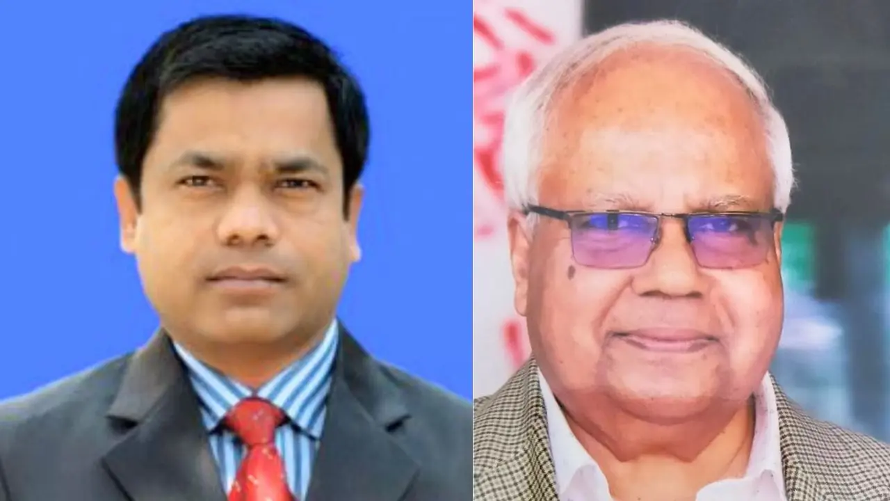 বাংলাদেশ ইতিহাস সমিতির সভাপতি অধ্যাপক জামাল ও সম্পাদক রেজাউল করিম