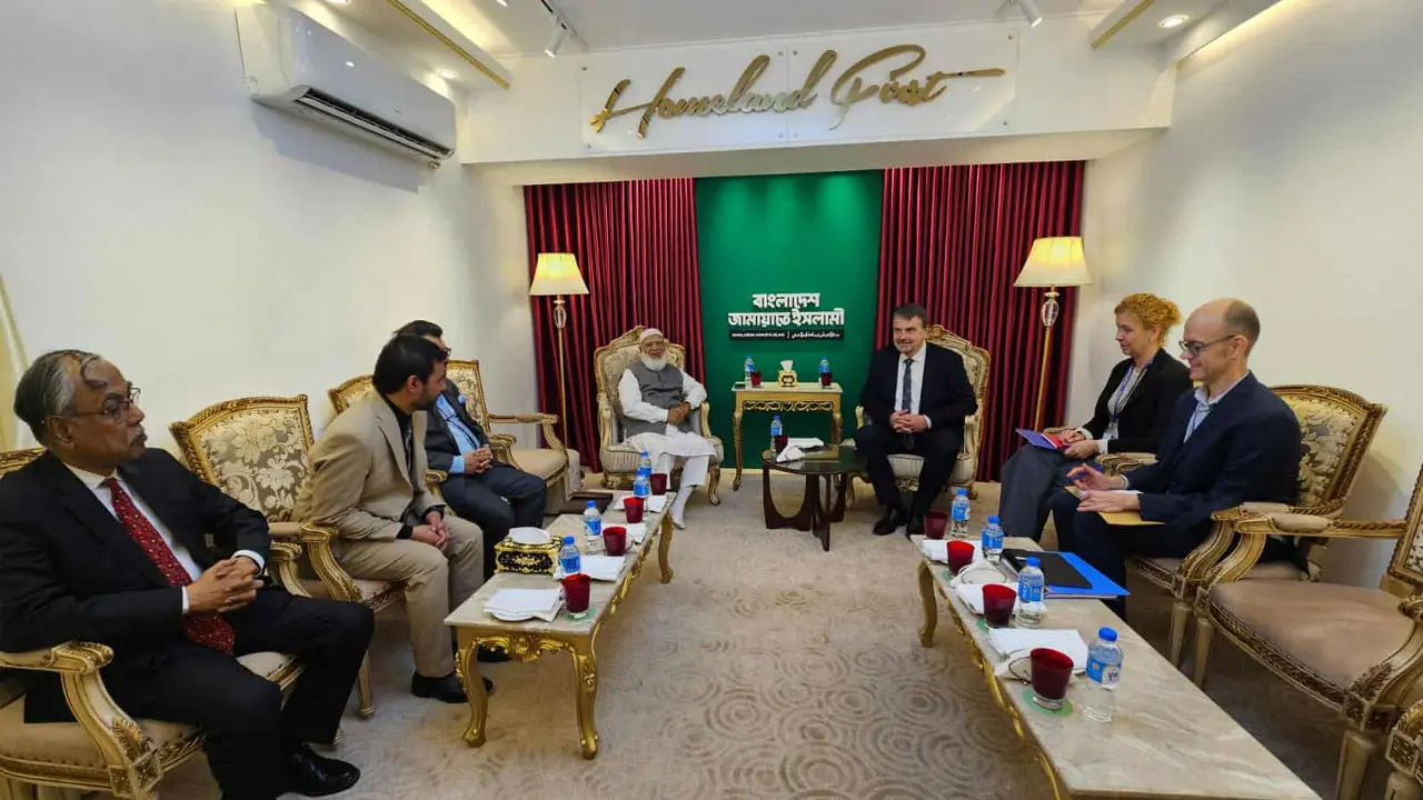 জামায়াত আমিরের সঙ্গে ইইউ নির্বাচন পর্যবেক্ষণ মিশন প্রধানের সাক্ষাৎ