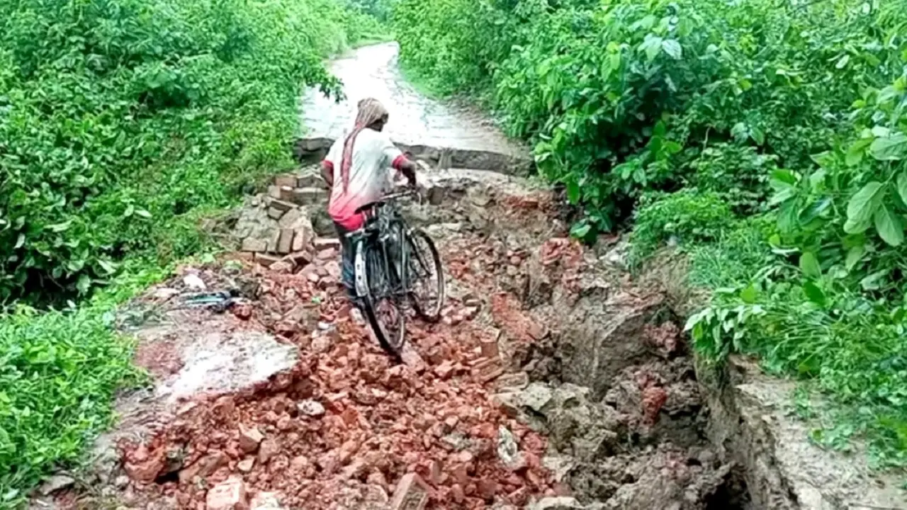 চুয়াডাঙ্গায় টানা বর্ষণে ফসলের ব্যাপক ক্ষতি, সড়ক ভাঙনে দুর্ভোগ