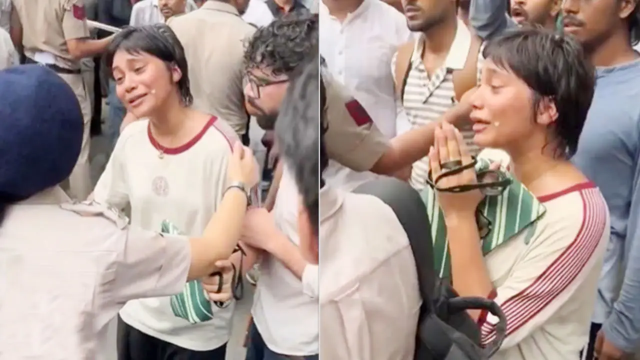 ‘আপনার সন্তান হলে পারতেন?’ দিল্লিতে পুলিশের কাছেই কান্না তরুণীর : ভিডিও