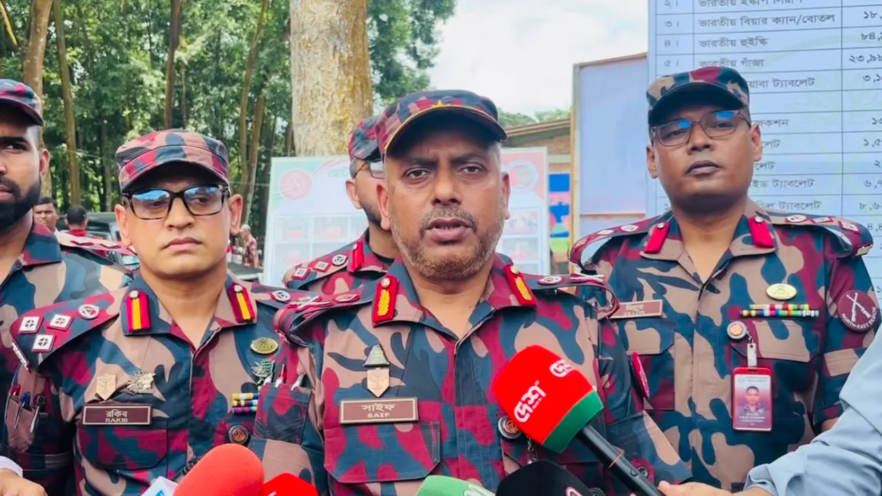 দুই মাসে ২৫টি পুশইন প্রতিহত করেছে উত্তর-পূর্ব রিজিয়ন বিজিবি
