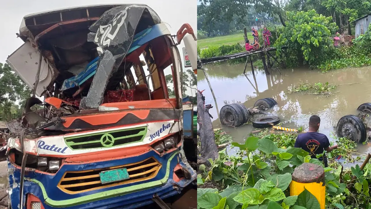 বরিশালে পৃথক সড়ক দুর্ঘটনায় নিহত ২, আহত ১০