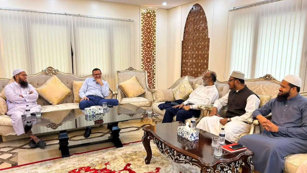 ফিলিস্তিনের রাষ্ট্রদূতের আমন্ত্রণে মধ্যাহ্নভোজে ইসলামী আন্দোলনের নেতারা