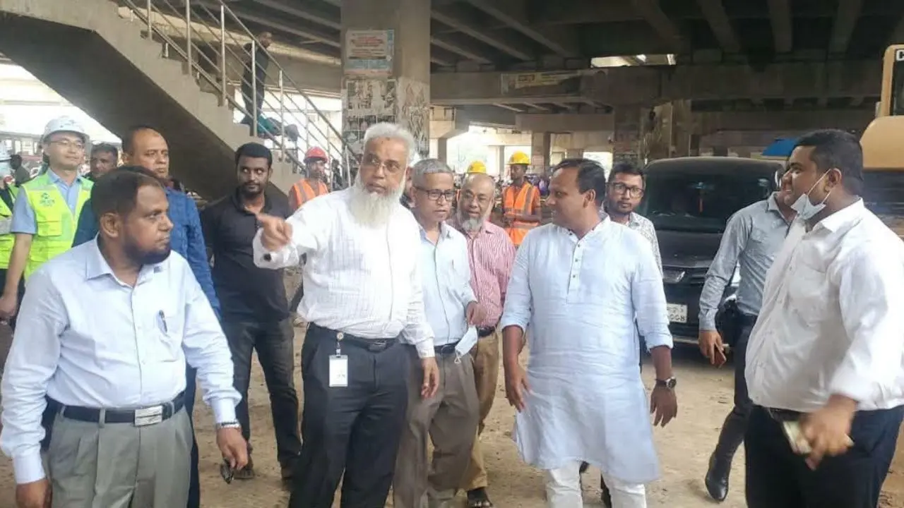 আবদুল্লাহপুরে রিজিড পেভমেন্টের কাজ দ্রুত শেষ করার নির্দেশ