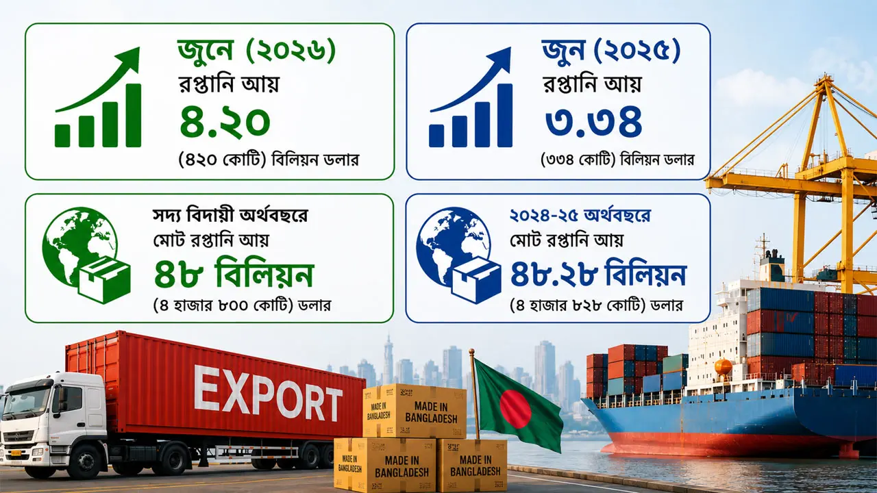 জুনে পোশাক রপ্তানি বাড়লেও বছর শেষে আয়ে ধাক্কা