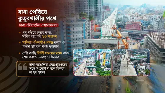 ডিসেম্বরে চালু হতে পারে এলিভেটেড এক্সপ্রেসওয়ের পান্থকুঞ্জ পার্ক র‌্যাম্প