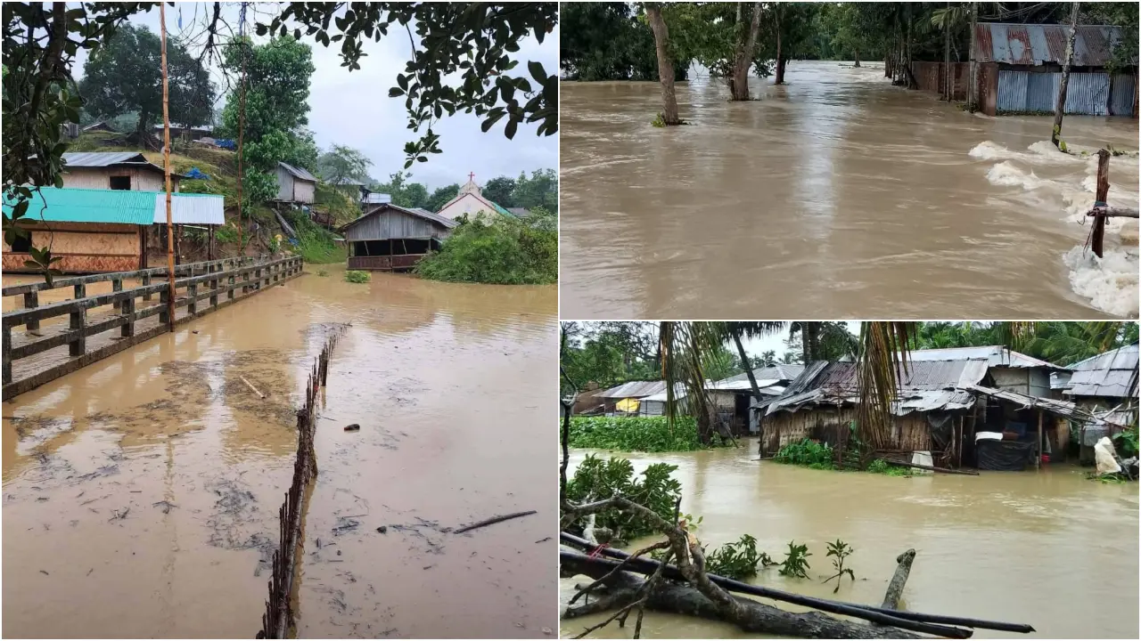 টানা বর্ষণে রাঙামাটিতে ৩০ গ্রাম প্লাবিত, পানিবন্দি প্রায় ২০ হাজার মানুষ