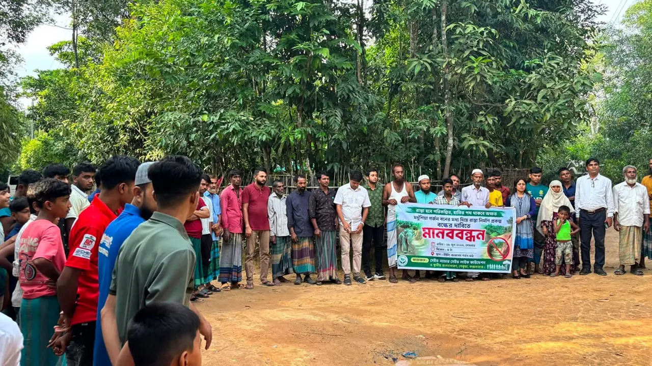 খুটাখালী বনাঞ্চলে সড়ক প্রকল্পে বিপন্ন হবে হাতি চলাচলের পথ