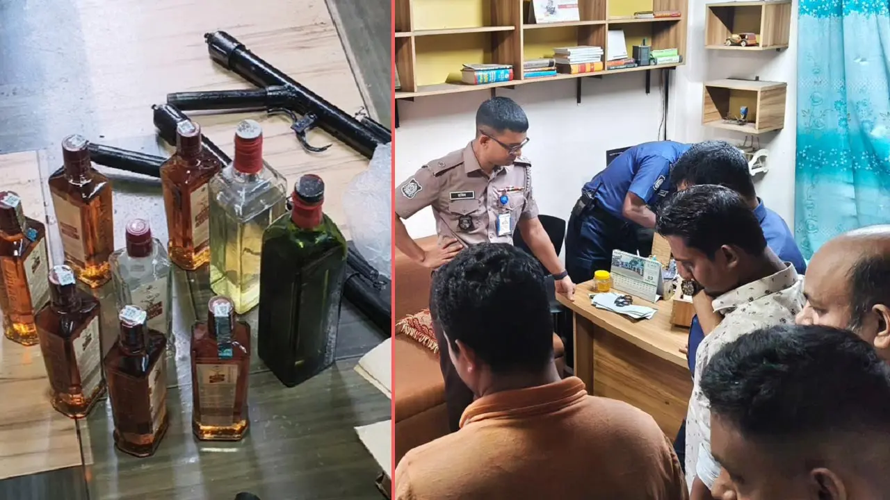 জামালপুরে সাবেক আইনজীবীর কার্যালয়ে অভিযান, আগ্নেয়াস্ত্র ও মাদক উদ্ধার