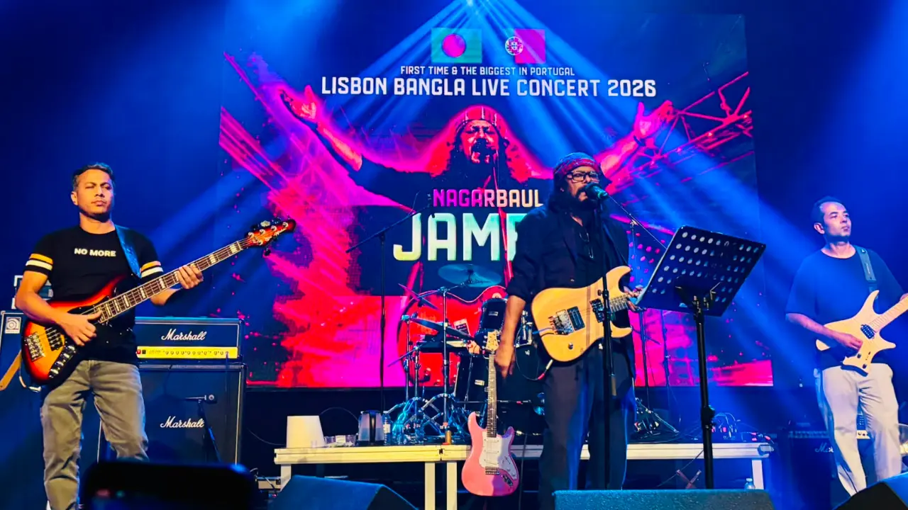 পর্তুগালে ‘লিসবন বাংলা লাইভ কনসার্ট’ মঞ্চ মাতালেন জেমস ও জায়েদ খান