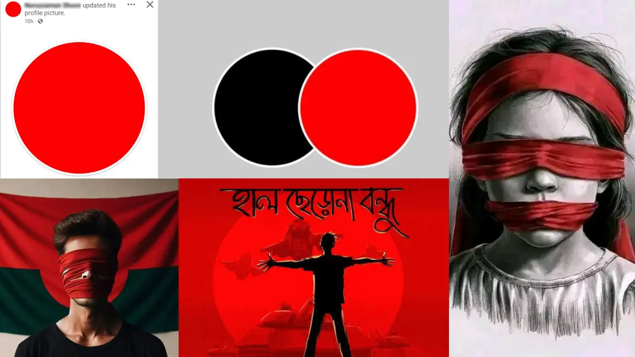 ৩০ জুলাই ২০২৪ : লাল প্রোফাইল ছবি হয়ে উঠেছিল প্রতিবাদের প্রতীক