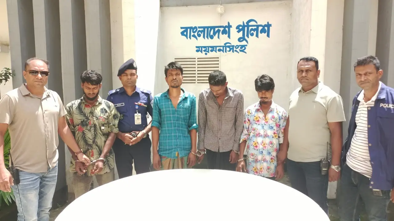 ময়মনসিংহে সোহেল হত্যা: মূলহোতাসহ ৪ আসামি গ্রেপ্তার