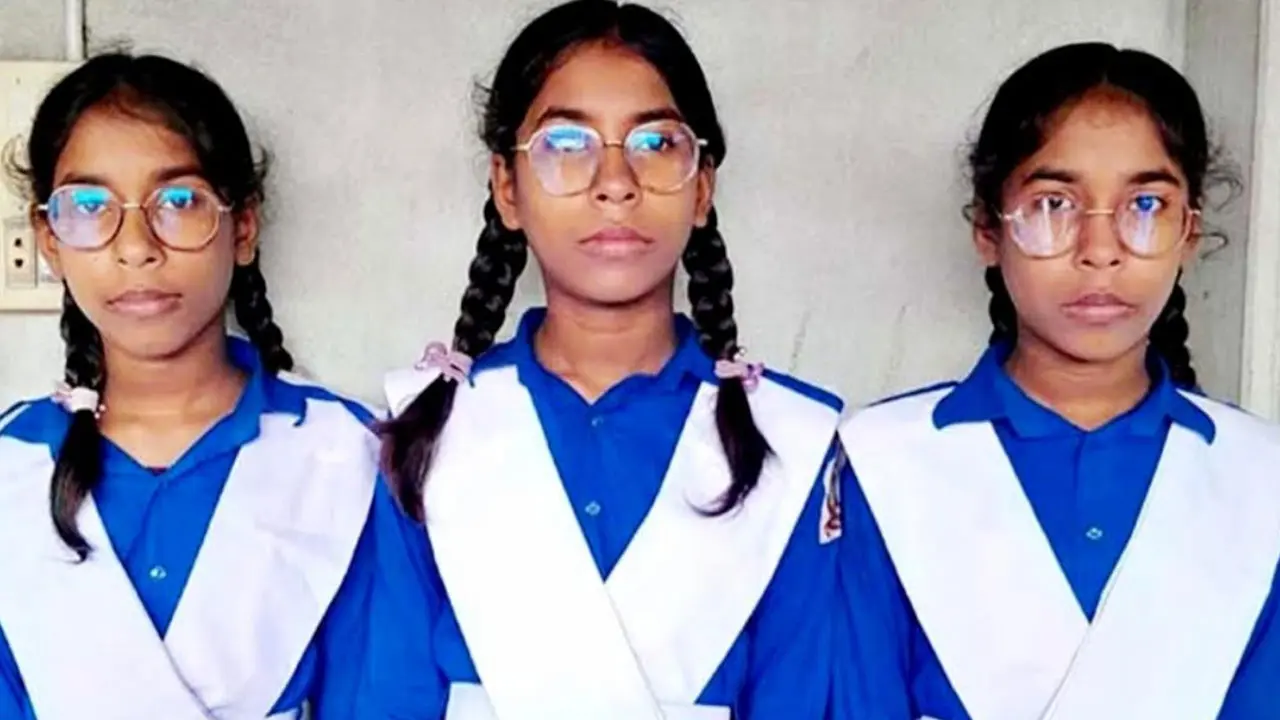 একসঙ্গে জন্ম, একসঙ্গে প্রাথমিকে বৃত্তি পেল নাটোরের তিন বোন