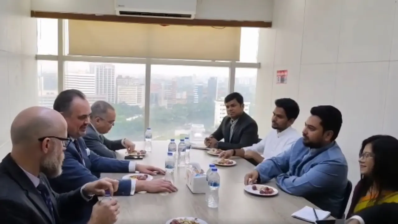 মার্কিন রাষ্ট্রদূতের সঙ্গে নাহিদ ইসলামের বৈঠক